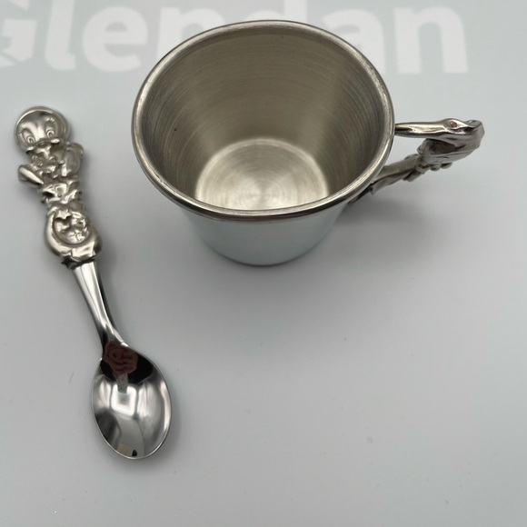 Warner Bros. Baby Tweety Looney Tunes Pewter Feeding Set-RARE NIB Signed - Picture 2 of 9